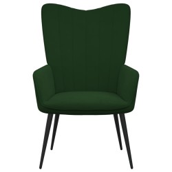 vidaXL Relaxsessel Dunkelgrün Samt