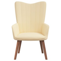 vidaXL Relaxsessel Cremeweiß Samt