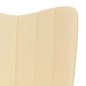 vidaXL Relaxsessel Cremeweiß Samt vidaXL Relaxsessel Cremeweiß Samt