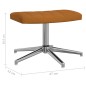 vidaXL Relaxsessel mit Hocker Braun Samt vidaXL Relaxsessel mit Hocker Braun Samt