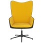vidaXL Relaxsessel Senfgelb Samt und PVC vidaXL Relaxsessel Senfgelb Samt und PVC