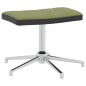 vidaXL Relaxsessel mit Hocker Hellgrün Samt und PVC vidaXL Relaxsessel mit Hocker Hellgrün Samt und PVC