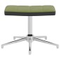vidaXL Relaxsessel mit Hocker Hellgrün Samt und PVC vidaXL Relaxsessel mit Hocker Hellgrün Samt und PVC