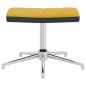 vidaXL Relaxsessel mit Hocker Senfgelb Samt und PVC vidaXL Relaxsessel mit Hocker Senfgelb Samt und PVC