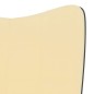 vidaXL Relaxsessel mit Hocker Cremeweiß Samt und PVC vidaXL Relaxsessel mit Hocker Cremeweiß Samt und PVC