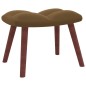 vidaXL Relaxsessel mit Hocker Braun Samt vidaXL Relaxsessel mit Hocker Braun Samt