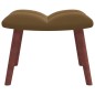 vidaXL Relaxsessel mit Hocker Braun Samt vidaXL Relaxsessel mit Hocker Braun Samt
