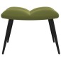 vidaXL Relaxsessel mit Hocker Hellgrün Samt vidaXL Relaxsessel mit Hocker Hellgrün Samt