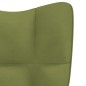 vidaXL Relaxsessel mit Hocker Hellgrün Samt vidaXL Relaxsessel mit Hocker Hellgrün Samt