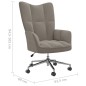 vidaXL Relaxsessel Hellgrau Samt vidaXL Relaxsessel Hellgrau Samt