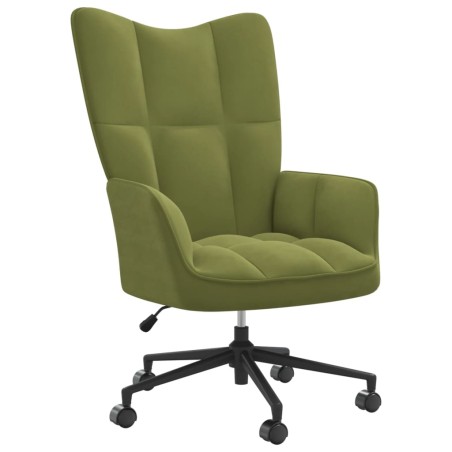 vidaXL Relaxsessel Hellgrün Samt