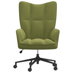 vidaXL Relaxsessel Hellgrün Samt