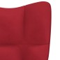 vidaXL Relaxsessel Weinrot Samt vidaXL Relaxsessel Weinrot Samt