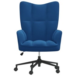 vidaXL Relaxsessel Blau Samt