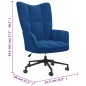 vidaXL Relaxsessel Blau Samt vidaXL Relaxsessel Blau Samt