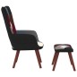vidaXL Relaxsessel mit Hocker Patchwork Stoff vidaXL Relaxsessel mit Hocker Patchwork Stoff