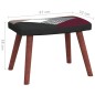 vidaXL Relaxsessel mit Hocker Patchwork Stoff vidaXL Relaxsessel mit Hocker Patchwork Stoff