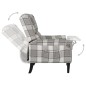 vidaXL Relaxsessel Verstellbar Grau Stoff vidaXL Relaxsessel Verstellbar Grau Stoff