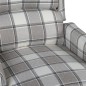 vidaXL Relaxsessel Verstellbar Grau Stoff vidaXL Relaxsessel Verstellbar Grau Stoff