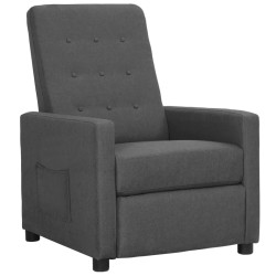 vidaXL Relaxsessel Hellgrau Stoff