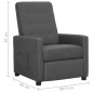 vidaXL Relaxsessel Hellgrau Stoff vidaXL Relaxsessel Hellgrau Stoff