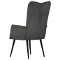 vidaXL Ohrensessel Schwarz Canvas vidaXL Ohrensessel Schwarz Canvas