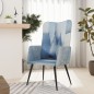 vidaXL Ohrensessel Patchwork Denim Canvas vidaXL Ohrensessel Patchwork Denim Canvas