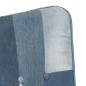 vidaXL Ohrensessel Patchwork Denim Canvas vidaXL Ohrensessel Patchwork Denim Canvas