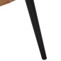 vidaXL Ohrensessel mit Hocker Braun Canvas vidaXL Ohrensessel mit Hocker Braun Canvas