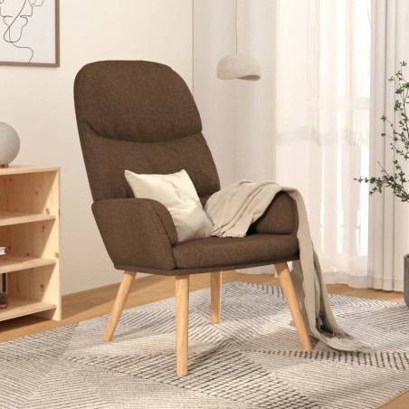 vidaXL Relaxsessel Braun Stoff