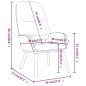 vidaXL Relaxsessel Braun Stoff vidaXL Relaxsessel Braun Stoff