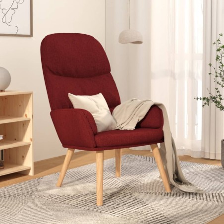 vidaXL Relaxsessel Weinrot Stoff