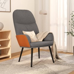 vidaXL Relaxsessel Hellgrau Stoff