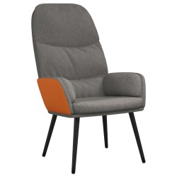 vidaXL Relaxsessel Hellgrau Stoff