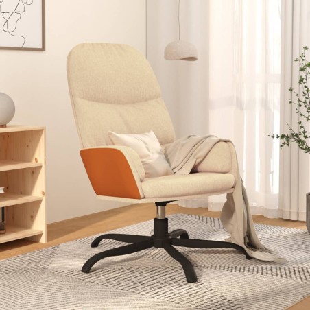 vidaXL Relaxsessel Creme Stoff