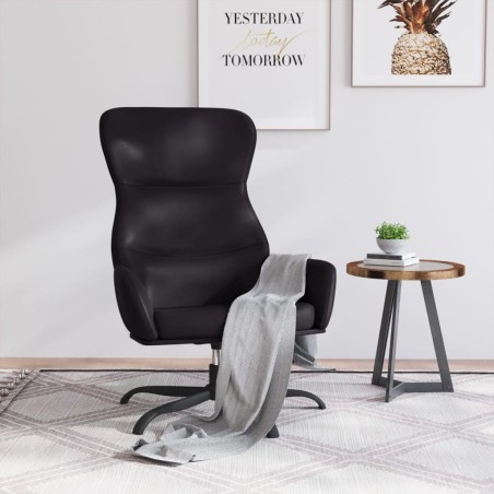 vidaXL Relaxsessel Schwarz Kunstleder
