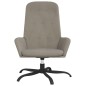 vidaXL Relaxsessel Hellgrau Samt vidaXL Relaxsessel Hellgrau Samt