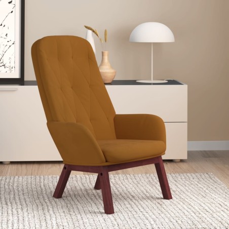 vidaXL Relaxsessel Braun Samt