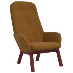 vidaXL Relaxsessel Braun Samt