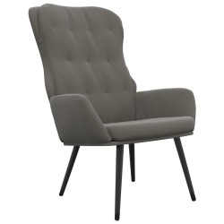 vidaXL Relaxsessel Dunkelgrau Samt