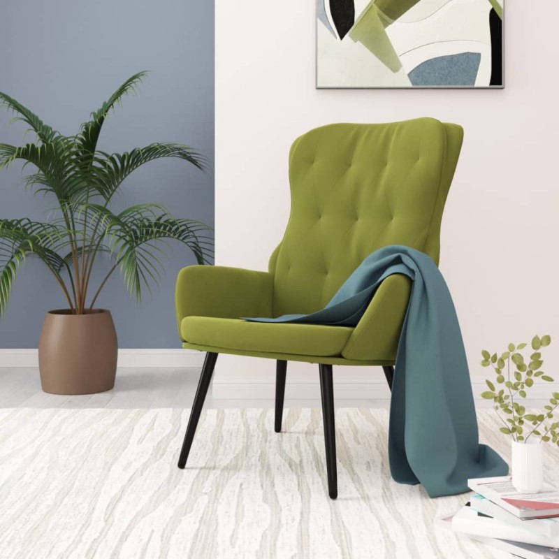 vidaXL Relaxsessel Hellgrün Samt vidaXL Relaxsessel Hellgrün Samt