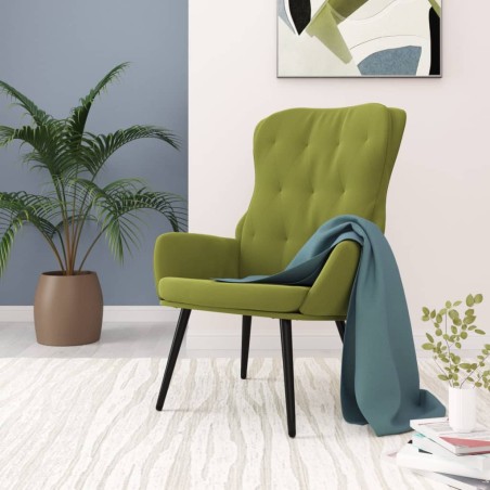 vidaXL Relaxsessel Hellgrün Samt