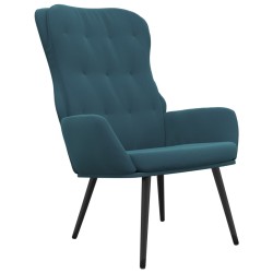 vidaXL Relaxsessel Blau Samt