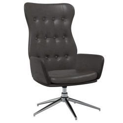 vidaXL Relaxsessel Glänzend Schwarz Kunstleder
