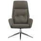 vidaXL Relaxsessel Grau Echtleder vidaXL Relaxsessel Grau Echtleder