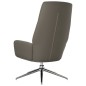 vidaXL Relaxsessel Grau Echtleder vidaXL Relaxsessel Grau Echtleder