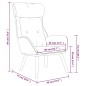 vidaXL Relaxsessel Dunkelgrau Stoff vidaXL Relaxsessel Dunkelgrau Stoff
