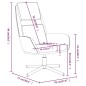 vidaXL Relaxsessel Cremeweiß Samt vidaXL Relaxsessel Cremeweiß Samt
