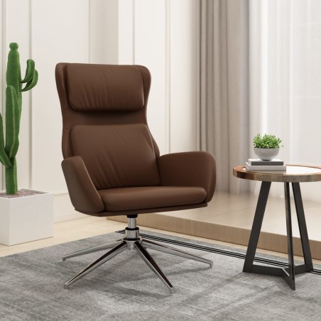 vidaXL Relaxsessel Glänzend Braun Kunstleder