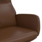 vidaXL Relaxsessel Glänzend Braun Kunstleder vidaXL Relaxsessel Glänzend Braun Kunstleder